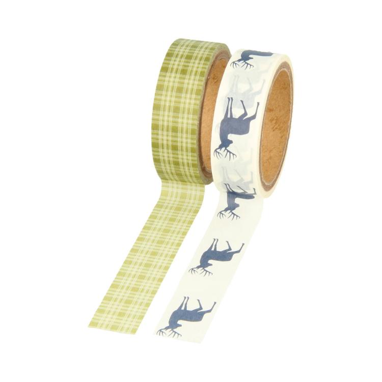 Artemio Washi Tape Noel Ecossais Stags #11004642