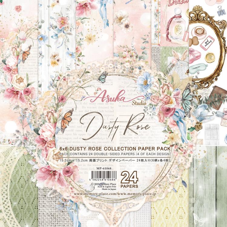 Asuka Studio 6x6 Paper Pack Dusty Rose