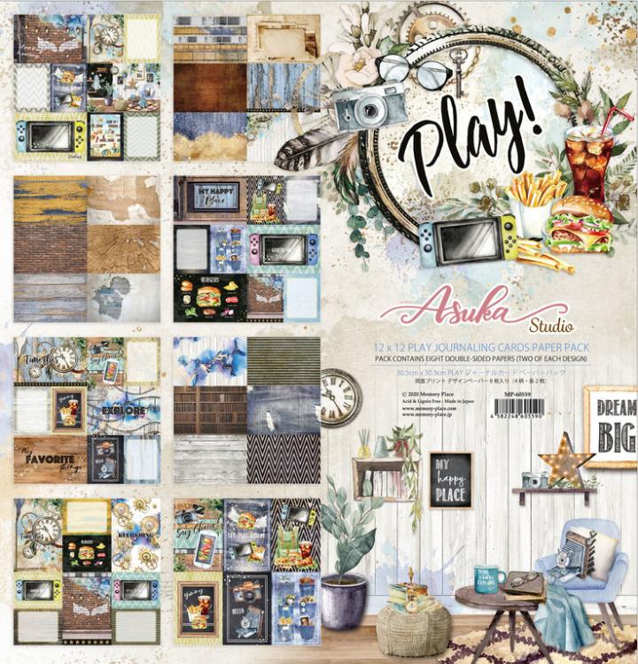 Asuka Studio 12x12 Paper Pack Journaling Play!