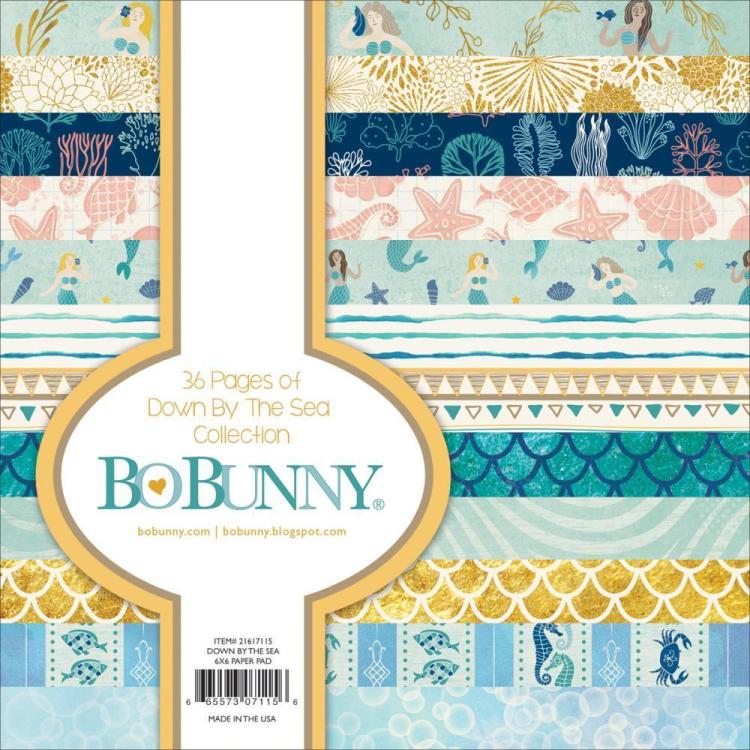 BoBunny 6x6 Paper Pad Down By The Sea 21617115
