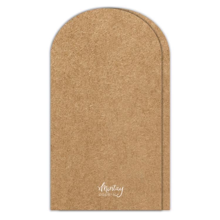 C52 Mintay Basic Arch Card Base Kraft