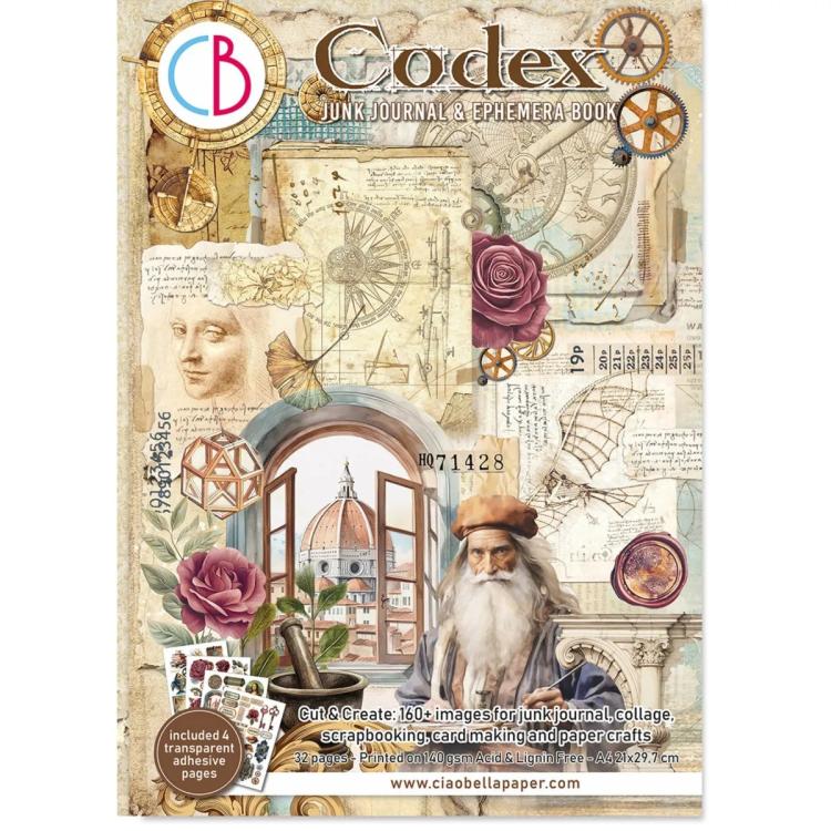 CBB008 Ciao Bella Codex A4 Junk Journal Ephemera Book