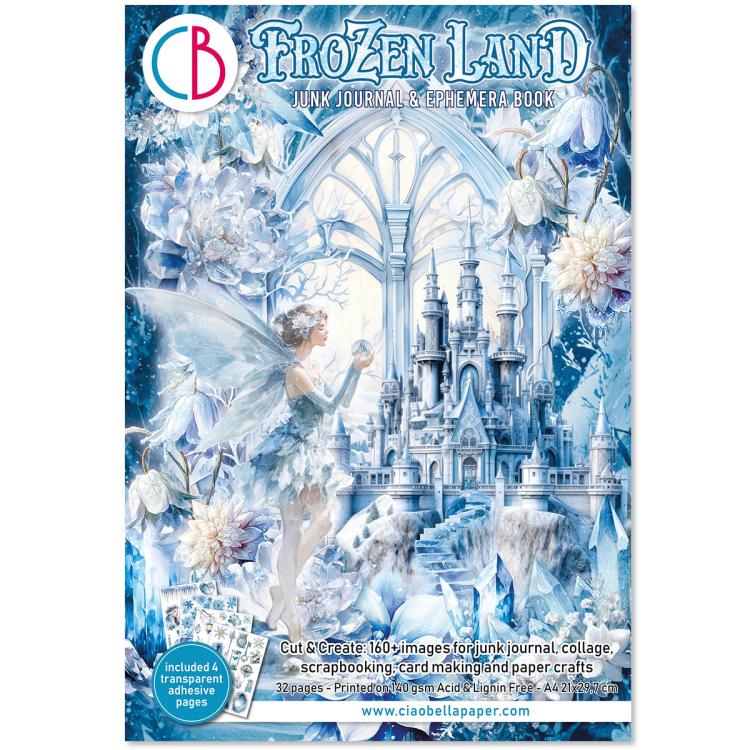 CBB016 Ciao Bella Frozen Land A4 Junk Journal Ephemera Book