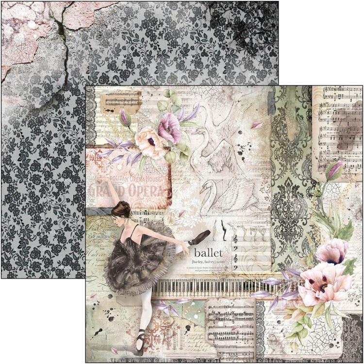 Ciao Bella 8x8 Paper Pad Cygne Noir CBH055