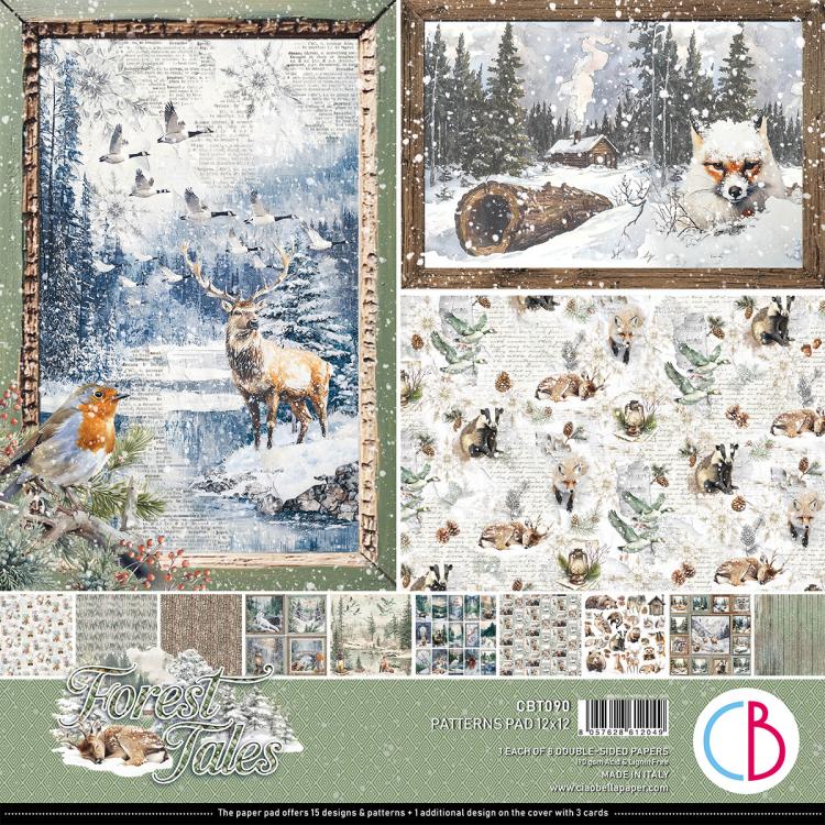 CBPT090 Ciao Bella Forest Tales 12x12 Patterns Pad
