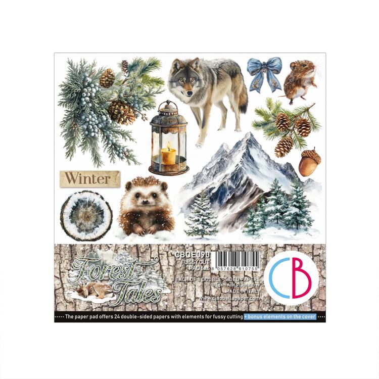 CBQE090 Ciao Bella Forest Tale 6x6 Fussy Cut Pad