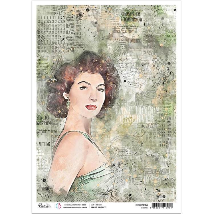 Ciao Bella A4 Rice Paper Enigma #224