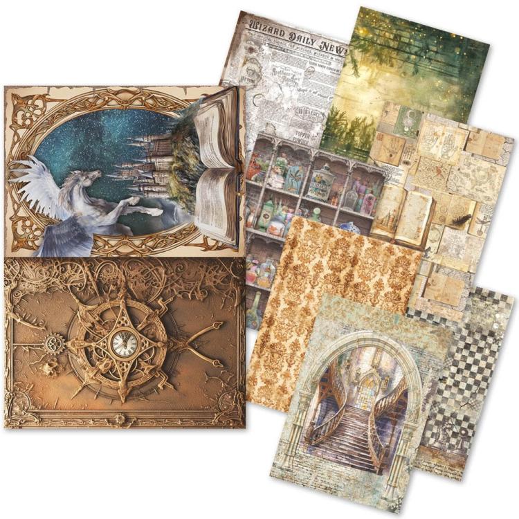 CBRS007 Ciao Bella Wizard Academy A5 Rice Paper Mixed