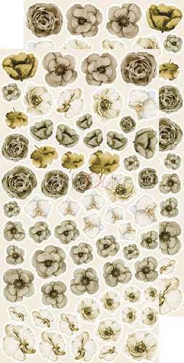 Craft O Clock Basic Flowers Set 2 Beige Brown