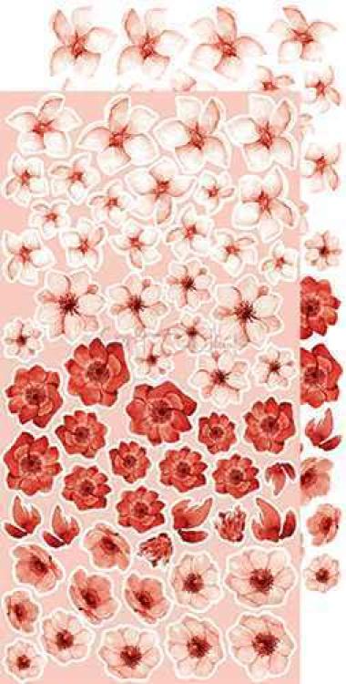 Craft O Clock Basic Flowers Set 10 Red