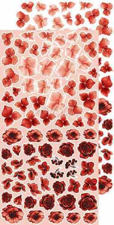 Craft O Clock Basic Flowers Set 10 Red