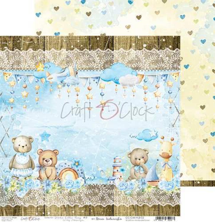 Craft O Clock 12x12 Paper Pad Hello Little Boy