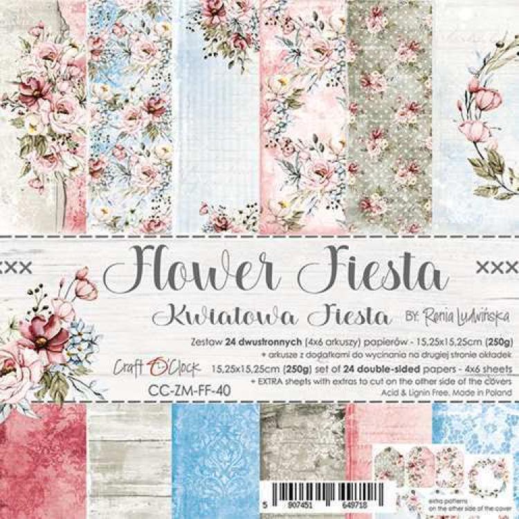 Craft O Clock 6x6 Paper Pad Flower Fiesta_eingestellt