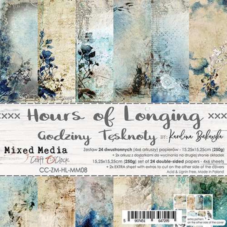 Craft O Clock 6x6 Paper Pad Hours of Longing_eingestellt