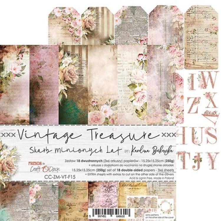 Craft O Clock 6x6 Paper Pad Vintage Treasure_eingestellt