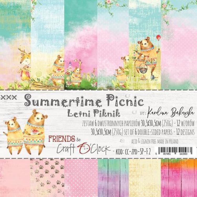 Craft O Clock 6x6 Paper Pad Summertime Picnic