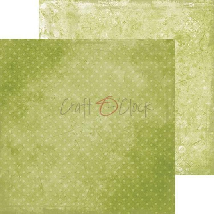 Craft O Clock 8x8 Paper Pad Basic 01 Green Mood