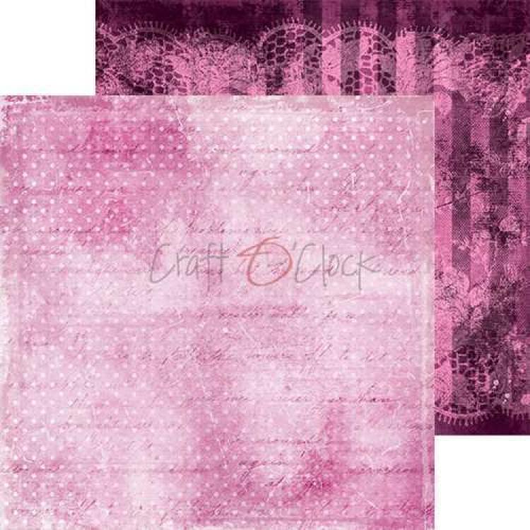 Craft O Clock 8x8 Paper Pad Basic 06 Purple Fuchsia Mood