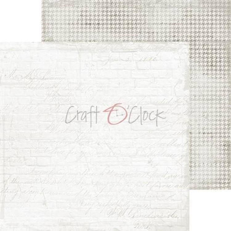 Craft O Clock 8x8 Paper Pad Basic Light Gray Mood #10