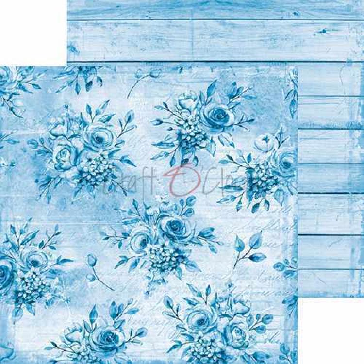 Craft O Clock 8x8 Paper Pad Basic Blue Mood #12