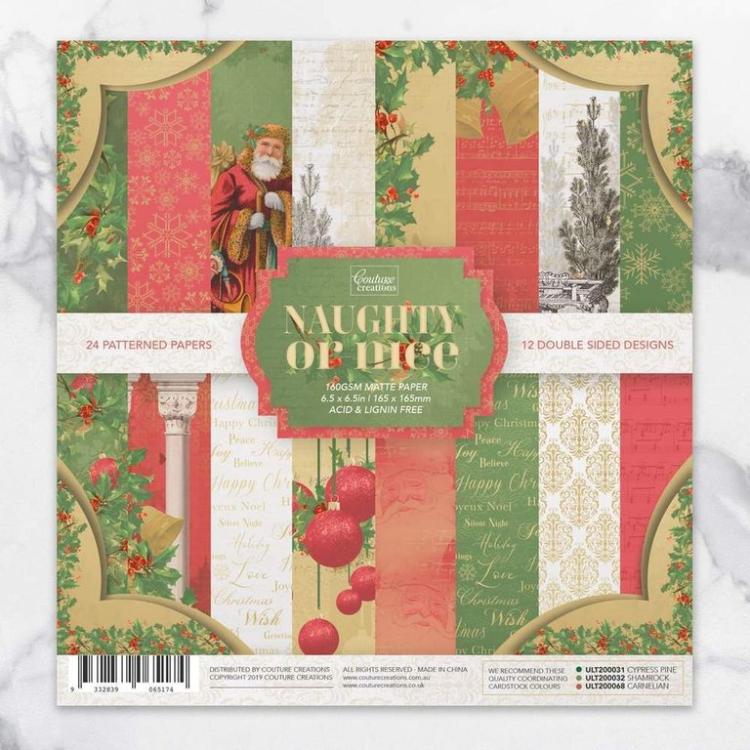 Couture Creations 6x6 Paper Pad Naughty or Nice