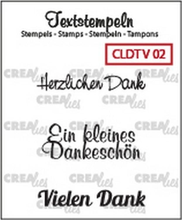 CREAlies Clear Stamp Vielen Dank