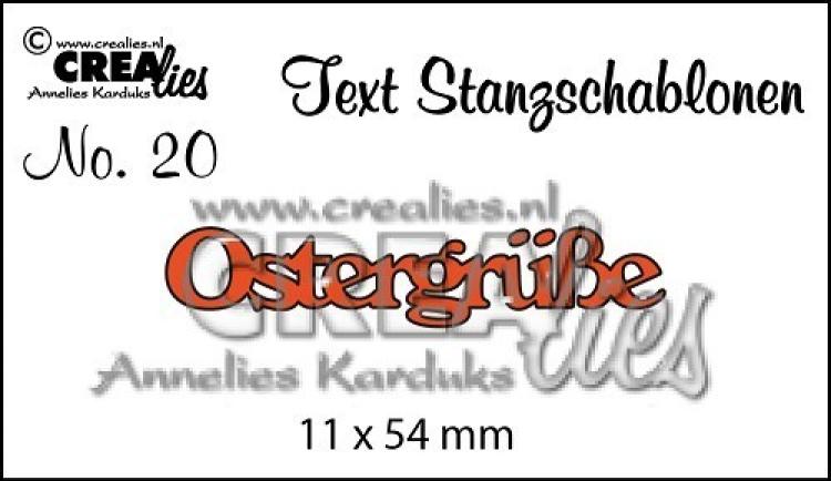 CREAlies Text Stanzschlablone No.20 Ostergrüße