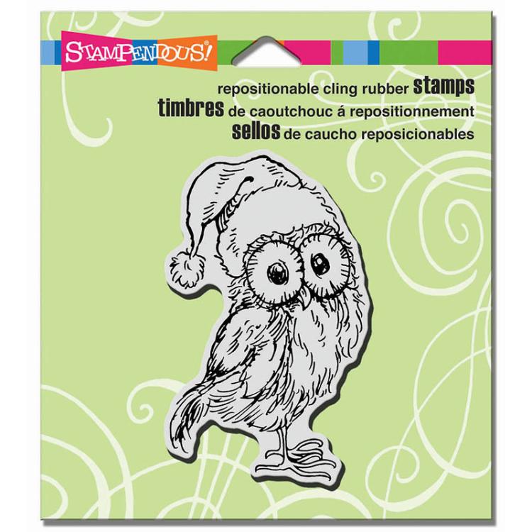 Stampendous Stempel Cling Santa Hut Owl