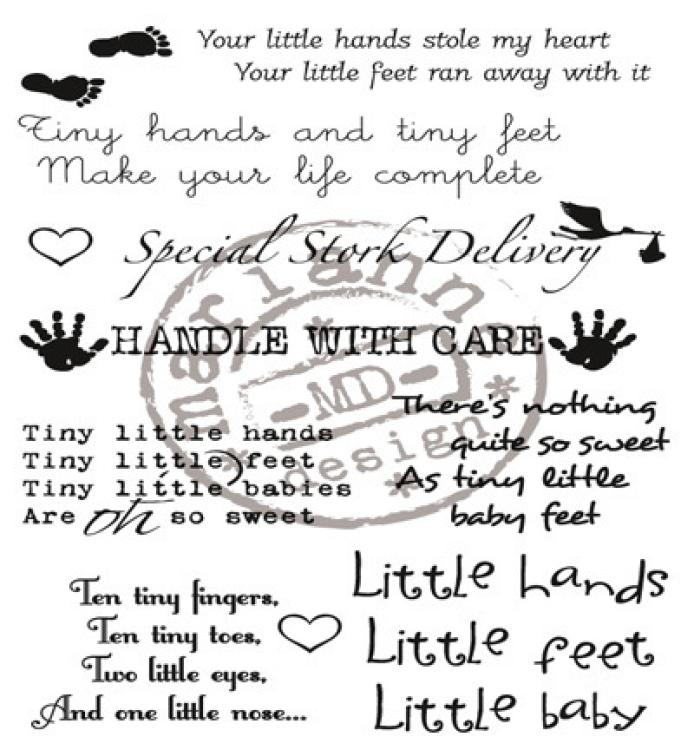 Marianne Design Clear Stamp Baby (EN Texte) #CS0923