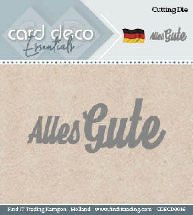 Card Deco Stanzschablone Alles Gute #0016