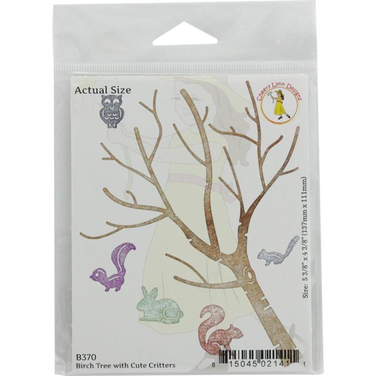 Cheery Lynn Designs Dies Birch Tree with Cute Critters