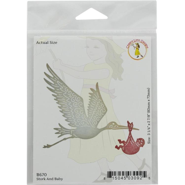 Cheery Lynn Designs Dies Stork And Baby