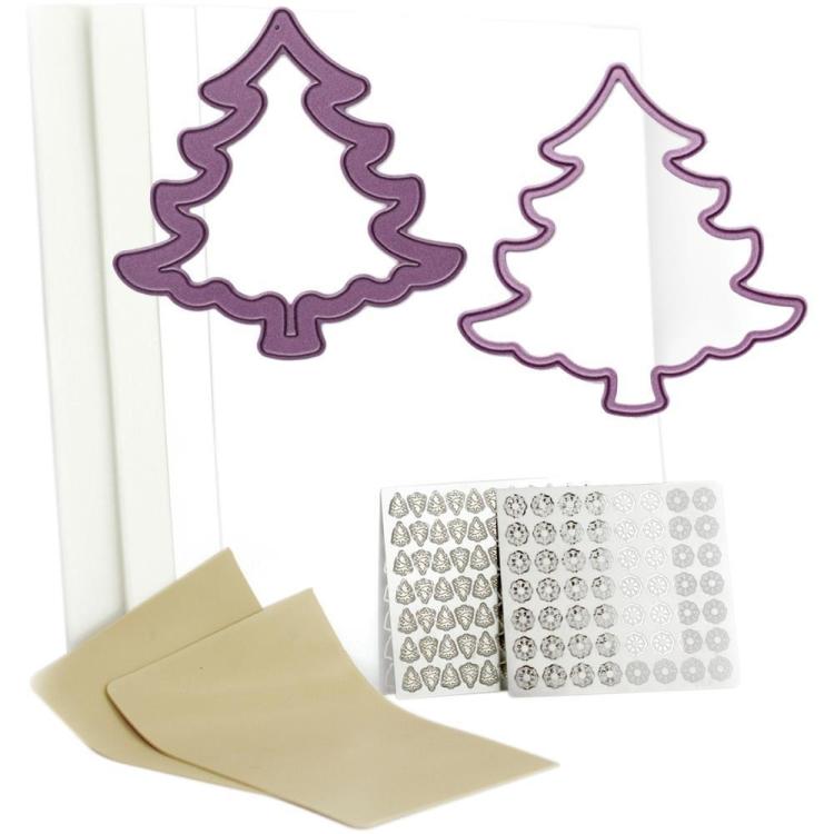 Cheery Lynn Designs Shaker Card Christmas Tree #CLK101K