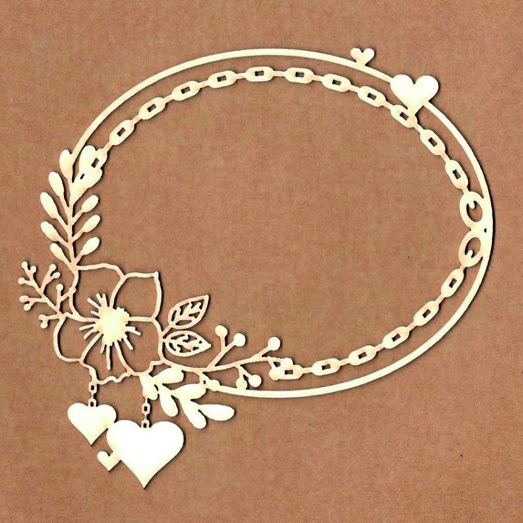 Chipboard Alice Frame Talisman #2423