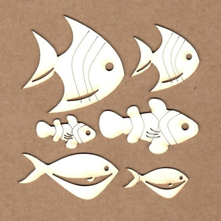 Chipboard Fische #2021