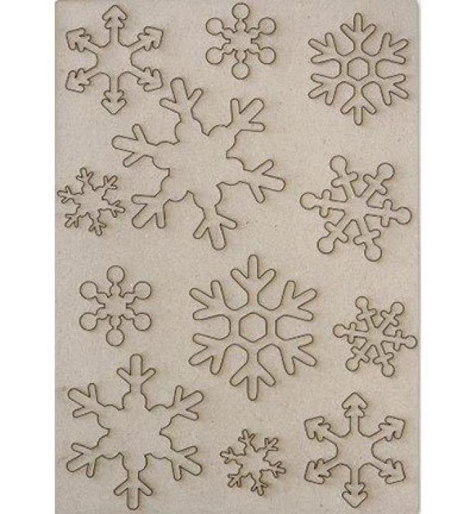 Chipboards Snowflakes Schneeflocken