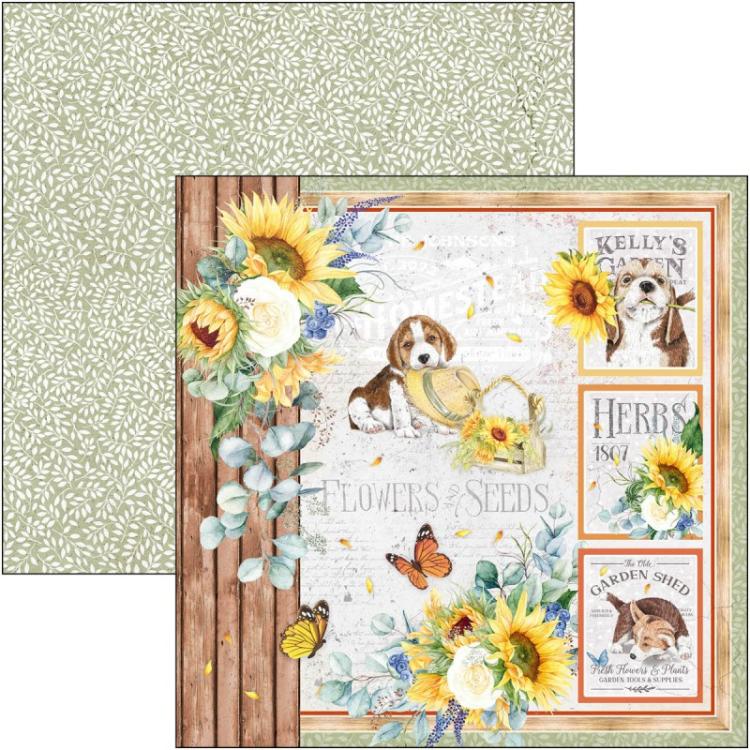 Ciao Bella 12x12 Paper Pad Farmhouse Garden CBPM063