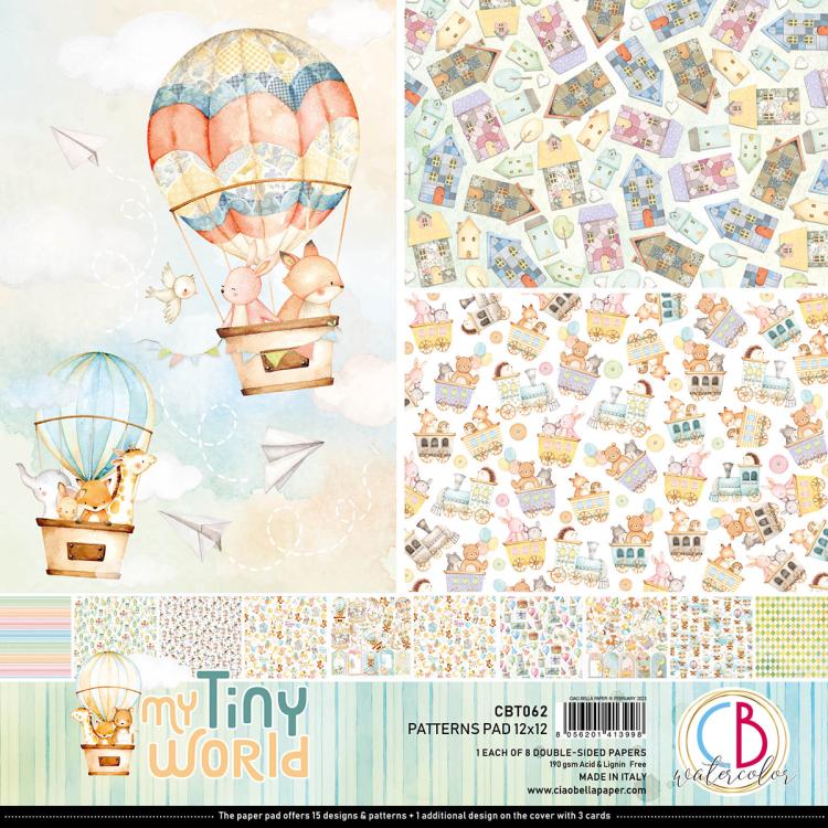 Ciao Bella 12x12 Patterns Pad My Tiny World CBPT062