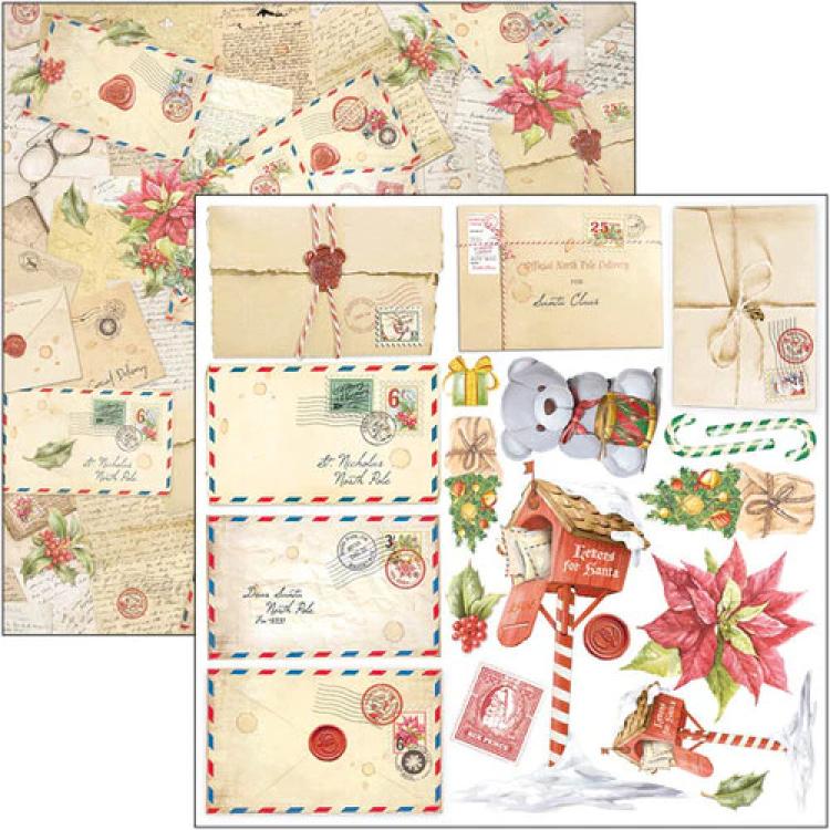 Ciao Bella 6x6 Fussy Cut Pad Dear Santa CBQE070