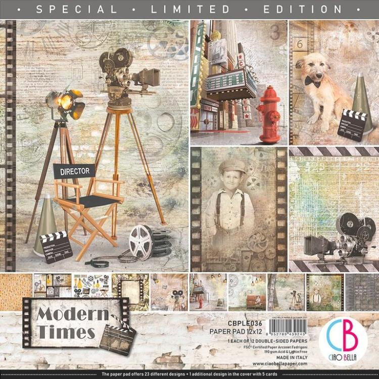 Ciao Bella 12x12 Paper Pad Modern Times Limited Edition CBPLE036