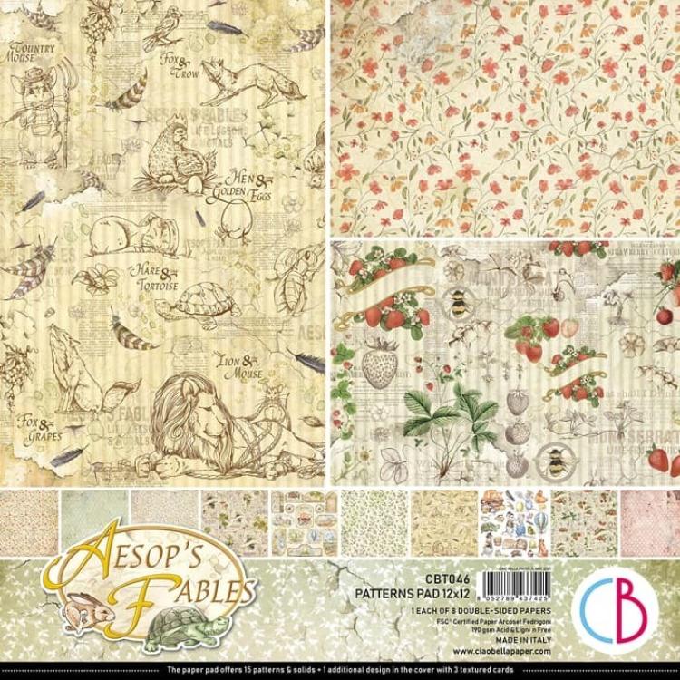 Ciao Bella 12x12 Patterns Pad Aesop's Fables #CBT046