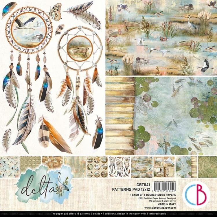 Ciao Bella 12x12 Patterns Pad Delta #CBT041