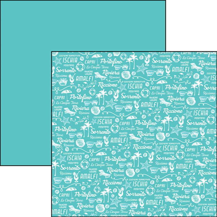 Ciao Bella 12x12 Patterns Pad Summer Tale #CBT022
