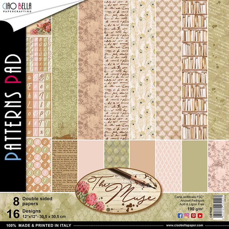 Ciao Bella 12x12 Patterns Pad The Muse #CBT028