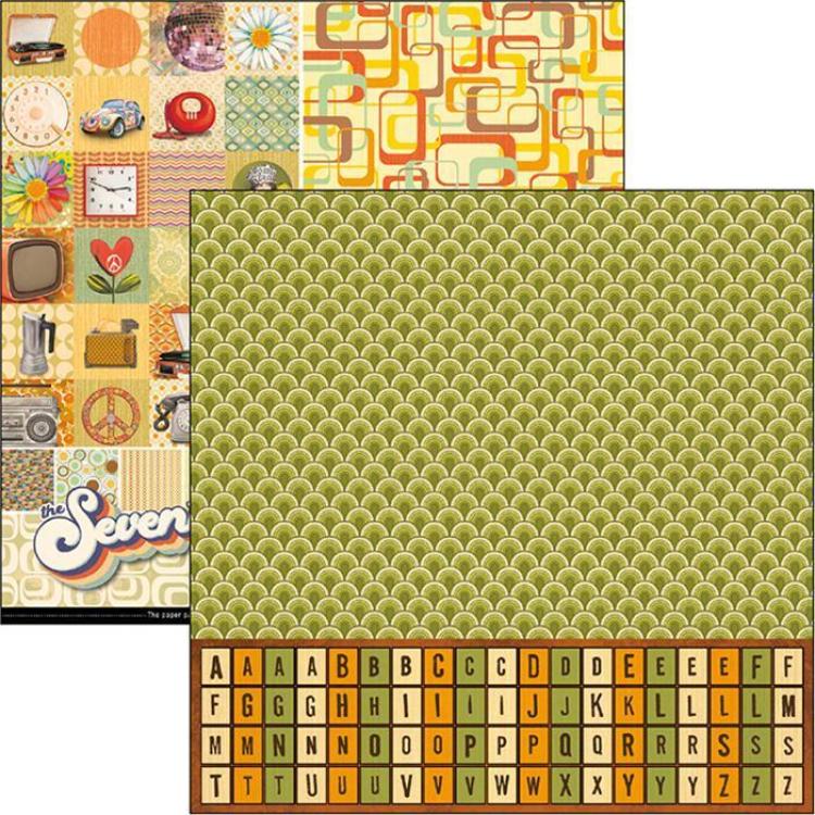 Ciao Bella 12x12 Patterns Pad The Seventies #CBT030