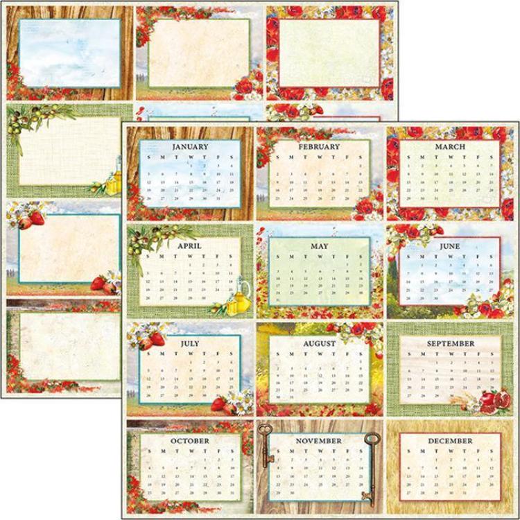 Ciao Bella 12x12 Patterns Pad Under the Tuscan Sun #CBT032