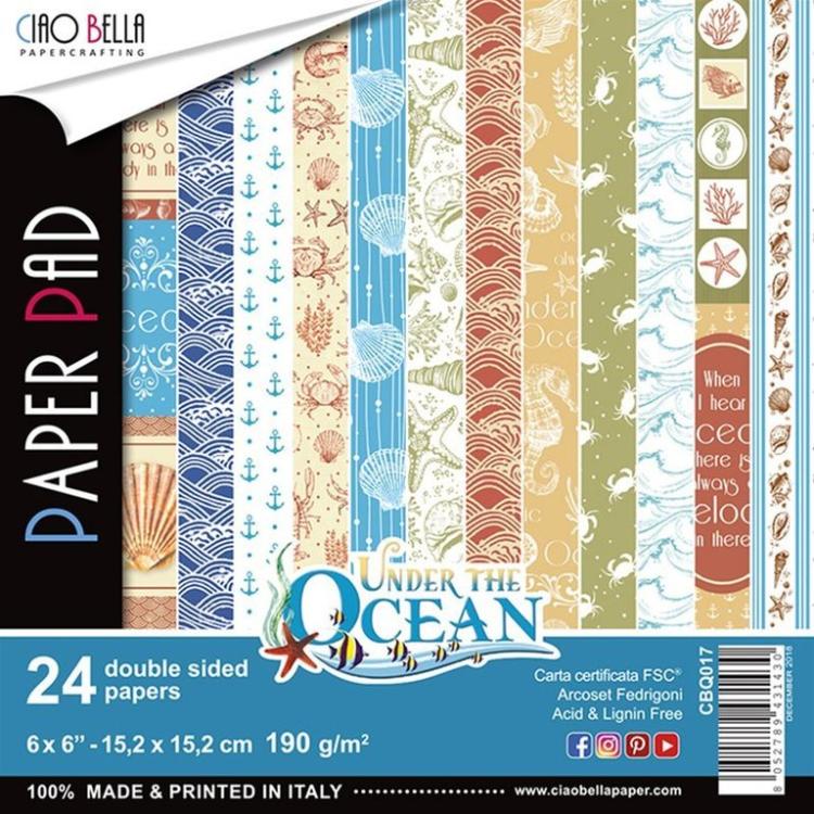 Ciao Bella 6x6 Paper Pad Under the Ocean #CBQ017