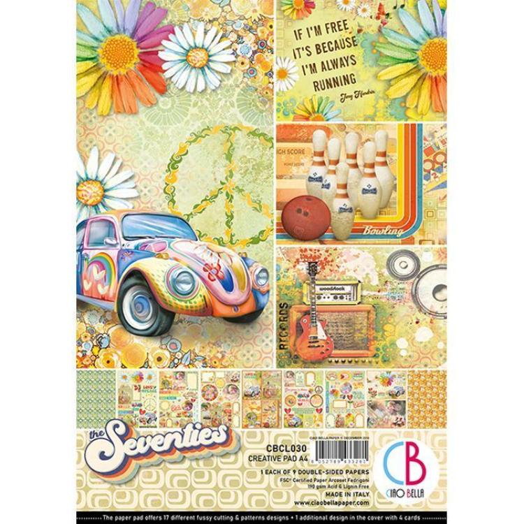 Ciao Bella A4 Creative Pad The Seventies #CBCL030