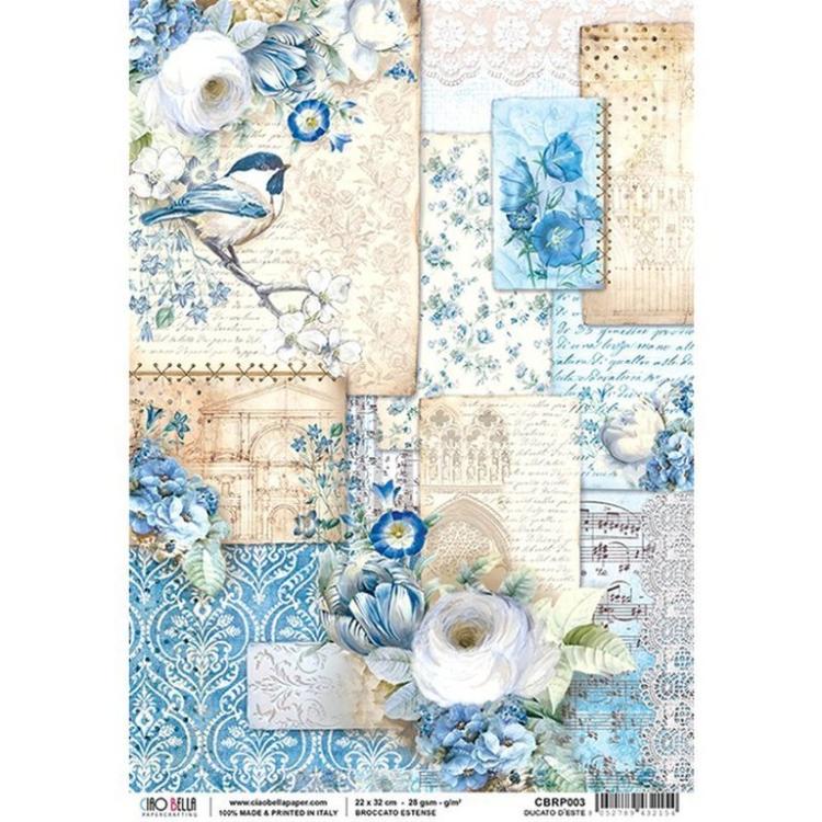 Ciao Bella A4 Rice Paper Ducato D´Este #CBRP003