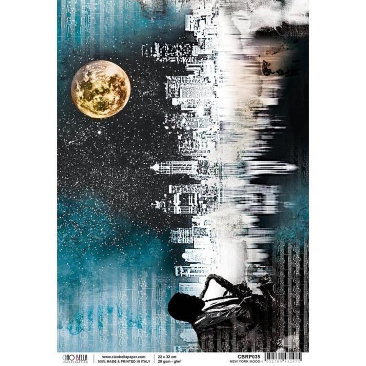 Ciao Bella A4 Rice Paper New York Mood #CBRP035